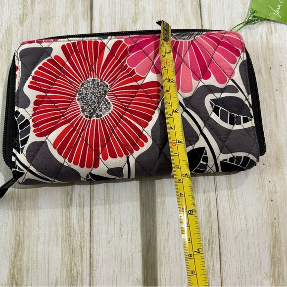 Vera Bradley Cheery Blossoms Large Quilted Laptop Messenger Bag & Wallet NWT - Picture 16 of 16